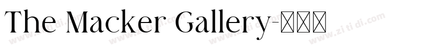 The Macker Gallery字体转换